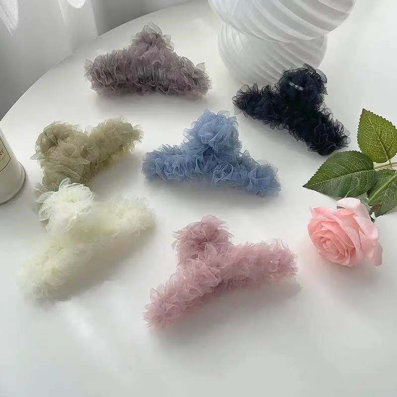 Kẹp Tóc Phối Ren Màu Sắc Xinh Xắn Cho Nữ