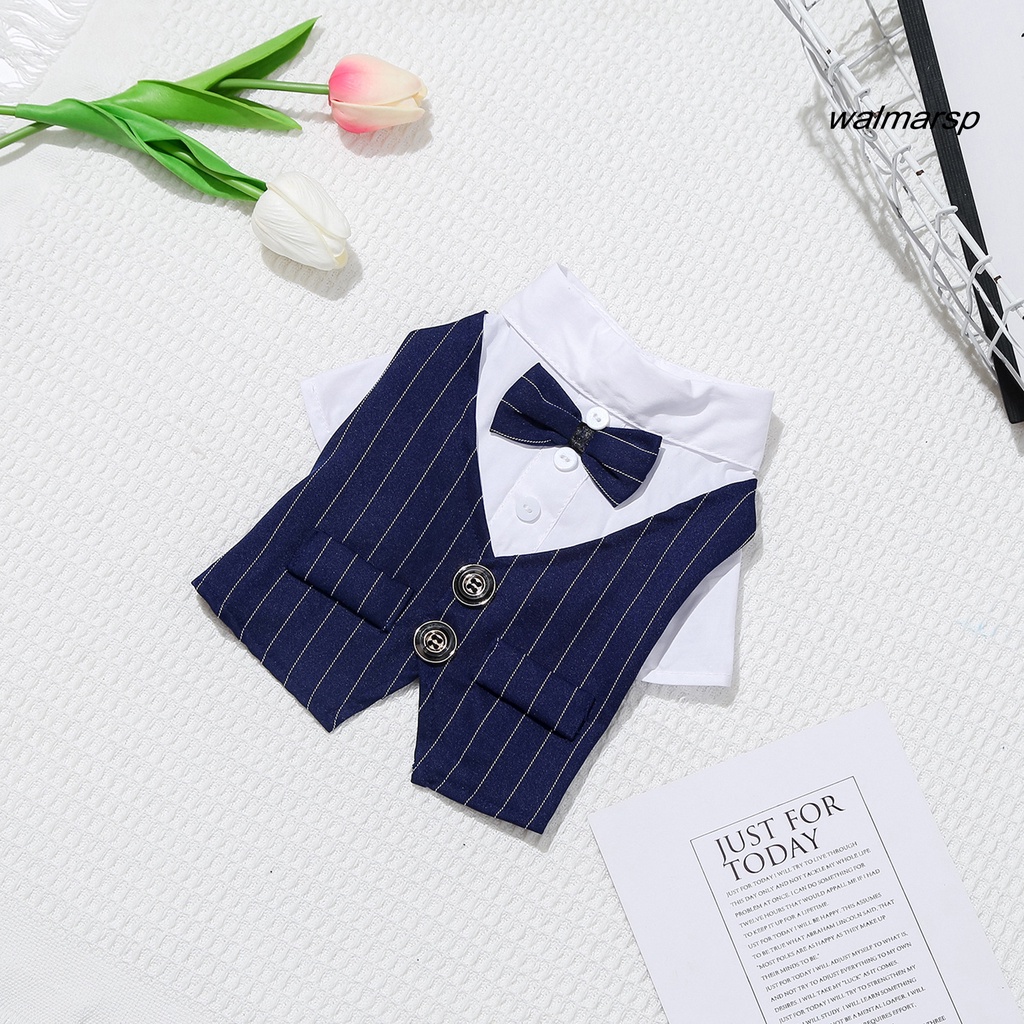 Áo Tuxedo Cổ Bẻ Thắt Nơ Trang Trọng Cho Thú Cưng
