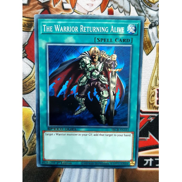 [ ĐỖ LẠC SHOP ] THẺ BÀI YUGIOH SPELL -The Warrior Returning Alive – SBCB-EN161 – Common 1st Edition