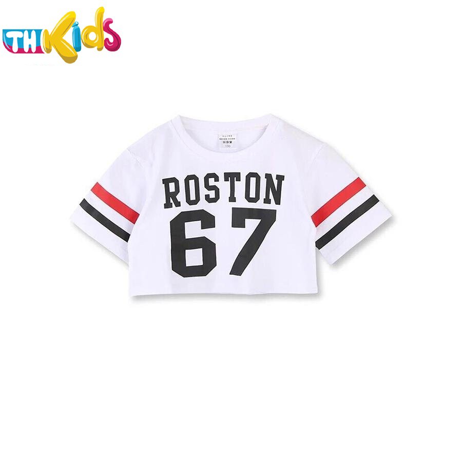 Đồ Nhảy Trẻ Em Mẫu Áo Roston 67 Tay Ngắn Dáng Croptop