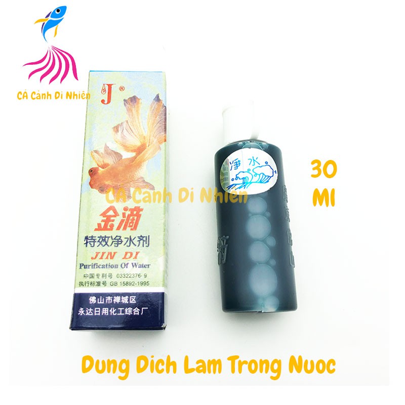 Dung dịch làm trong nước Jin Di 30 ML cho hồ cá cảnh