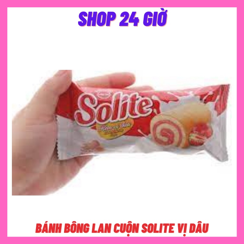 Bánh Bông Lan Solite Cuộn Kem Nhân Dâu