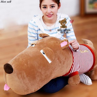 GẤU BÔNG 60CM CHÚ CHÓ MẶT NGU PUCO LƯỜI HÀNG NHẬP MỀM MỊN CAO CẤP