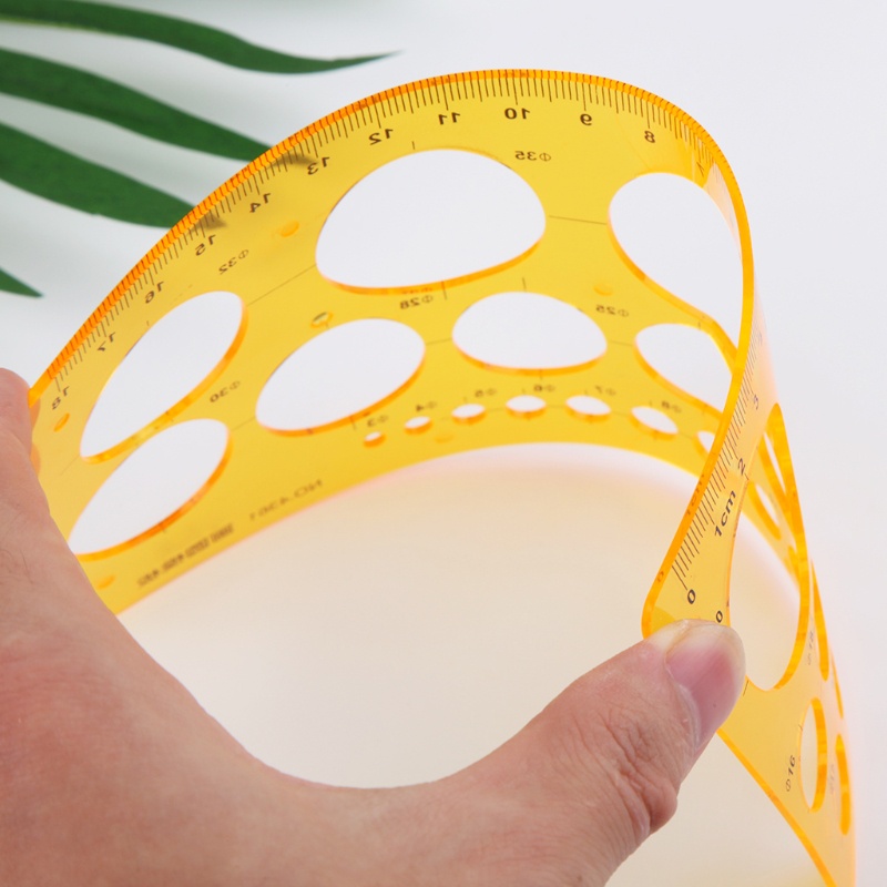Thước Nhựa Resin Vẽ Hình Học Tiện Dụng Cho Học Sinh