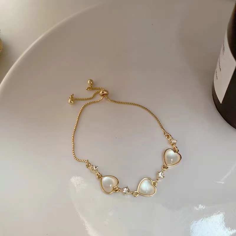 Mới Vòng Tay Hợp Kim Mặt Hình Hoa Cúc Đính Đá Xinh Xắn Cho Nữ