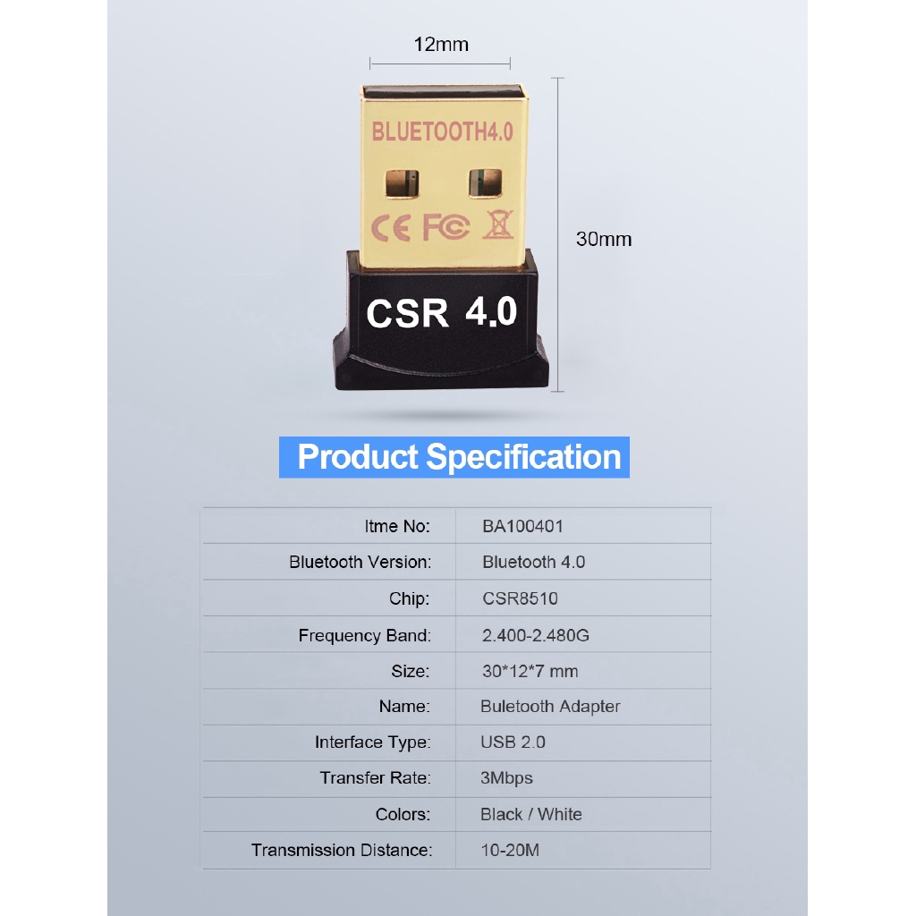 Usb Bluetooth 4.0 Csr 4.0 Cho Máy Tính