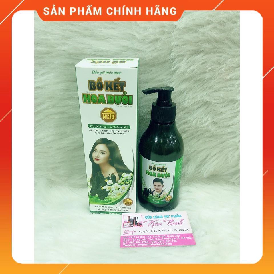 Dầu gội thảo dược bồ kết hoa bưởi