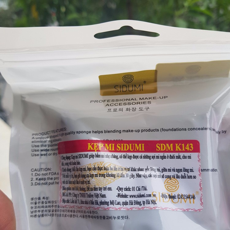 Kẹp Mi SiDUMI Chính hãng hàn quốc giúp bấm mi nhẹ nhàng , không làm rụng hay gãy mi