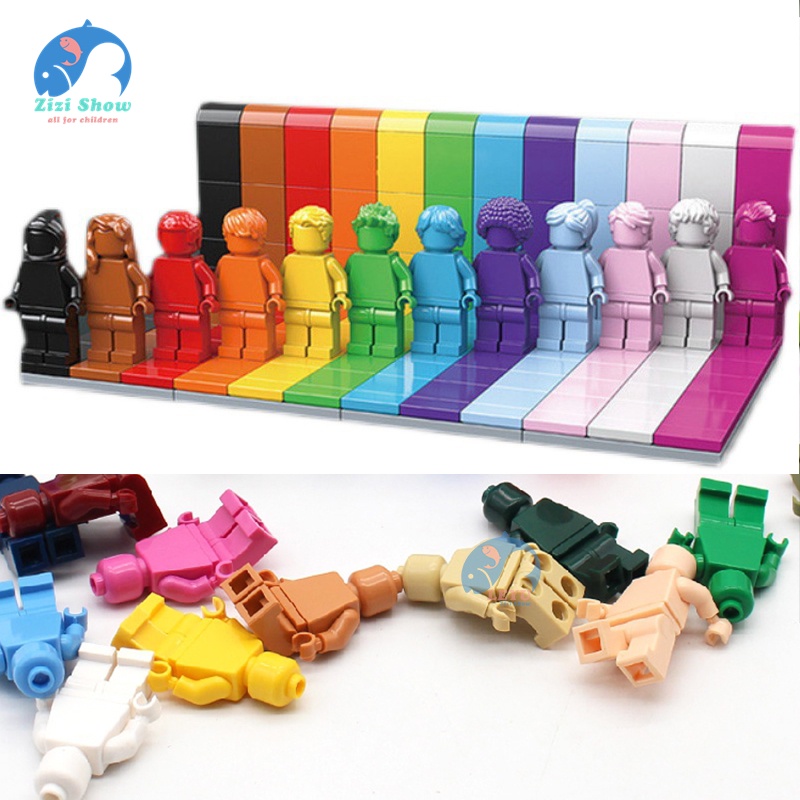 Bộ Đồ Chơi Xếp Hình Minifigures 40516 Màu Cầu Vồng Không Có In Hình Dành Cho Trẻ Em