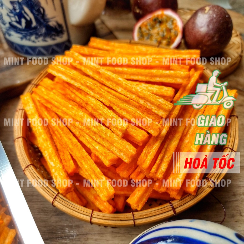 Khoai Tây Lắc Bột Phô Mai Dạng Ống Túi 500gr