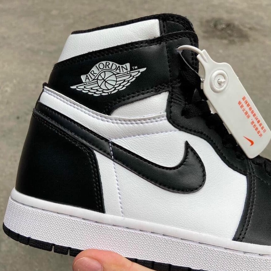 Giày Jordan cổ cao đen trắng, JD1 panda Cao Cổ dễ phối đồ chuẩn SC | BigBuy360 - bigbuy360.vn