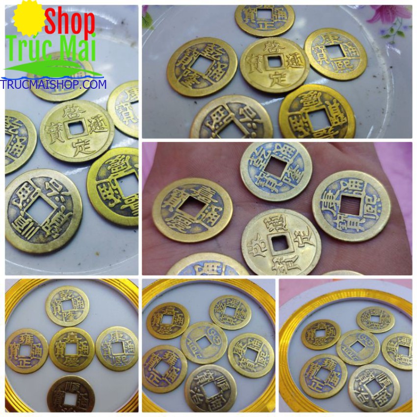 Bộ full đồng xu phong thủy âm dương ngũ đế