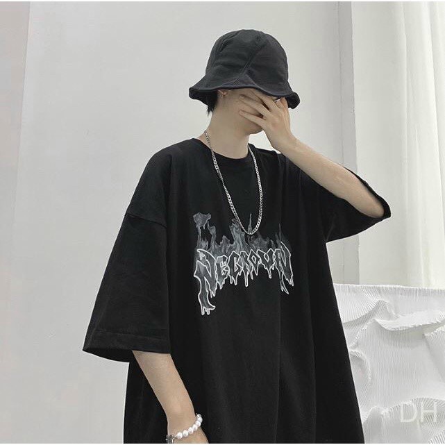 Áo Thun Unisex Form Rộng Tay Lỡ In Chữ Phong Cách Mẫu Mới Chuẩn Form - CLITUS