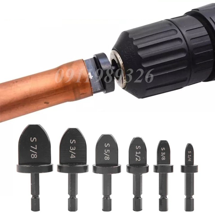 Bộ 6 đầu nong ống đồng ☢️FREESHIP☢️ loe ống đồng 5-20mm gắn máy khoan