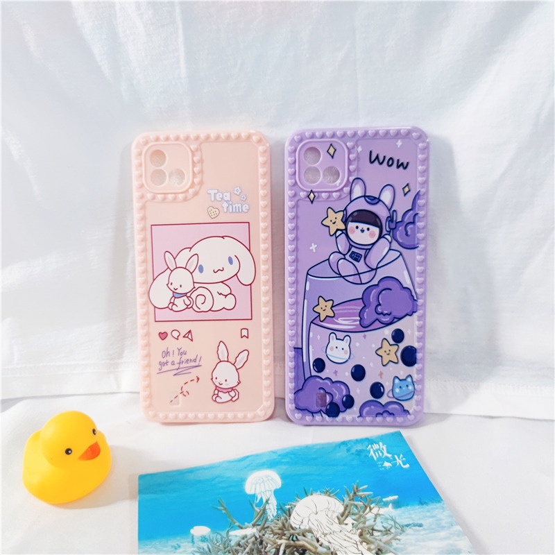 Ốp Điện Thoại Dẻo Họa Tiết Hoạt Hình Happy Doy Dễ Thương Cho OPPO A16 A15 A15S A54 A55 A31 2020 A8