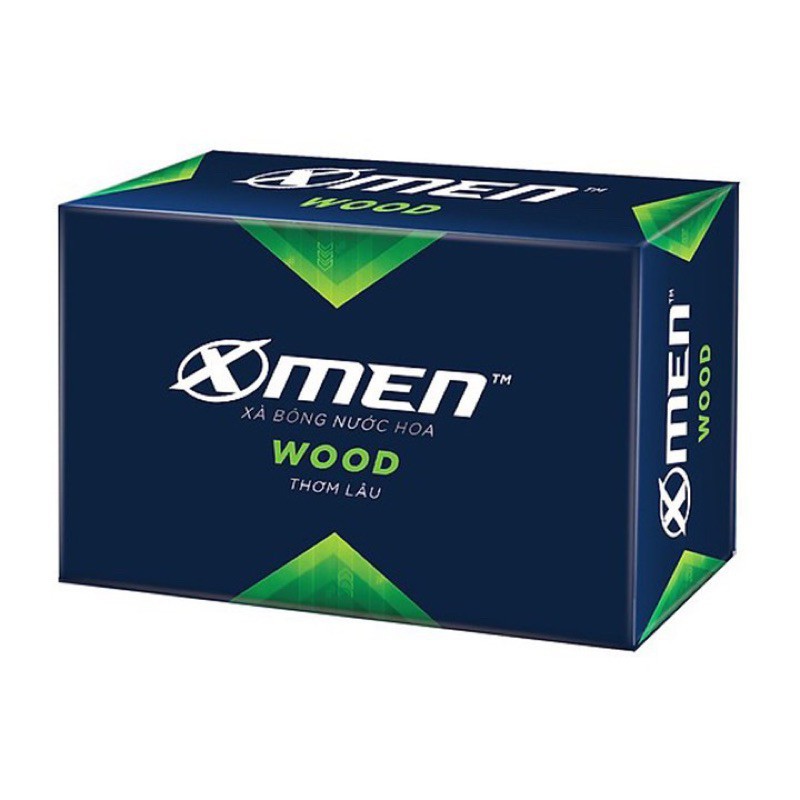 Cục xà bông nước hoa Xmen Wood 90g ( xanh lá )