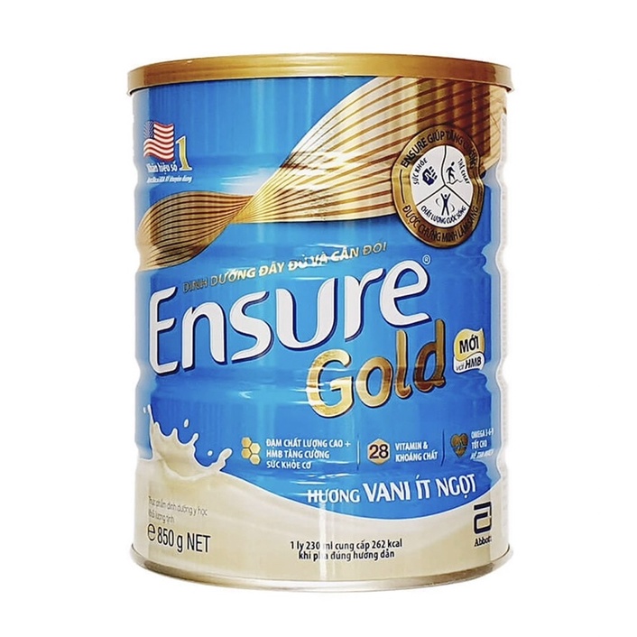 Sữa Bột Abbott ENSURE GOLD hương VANI 850g