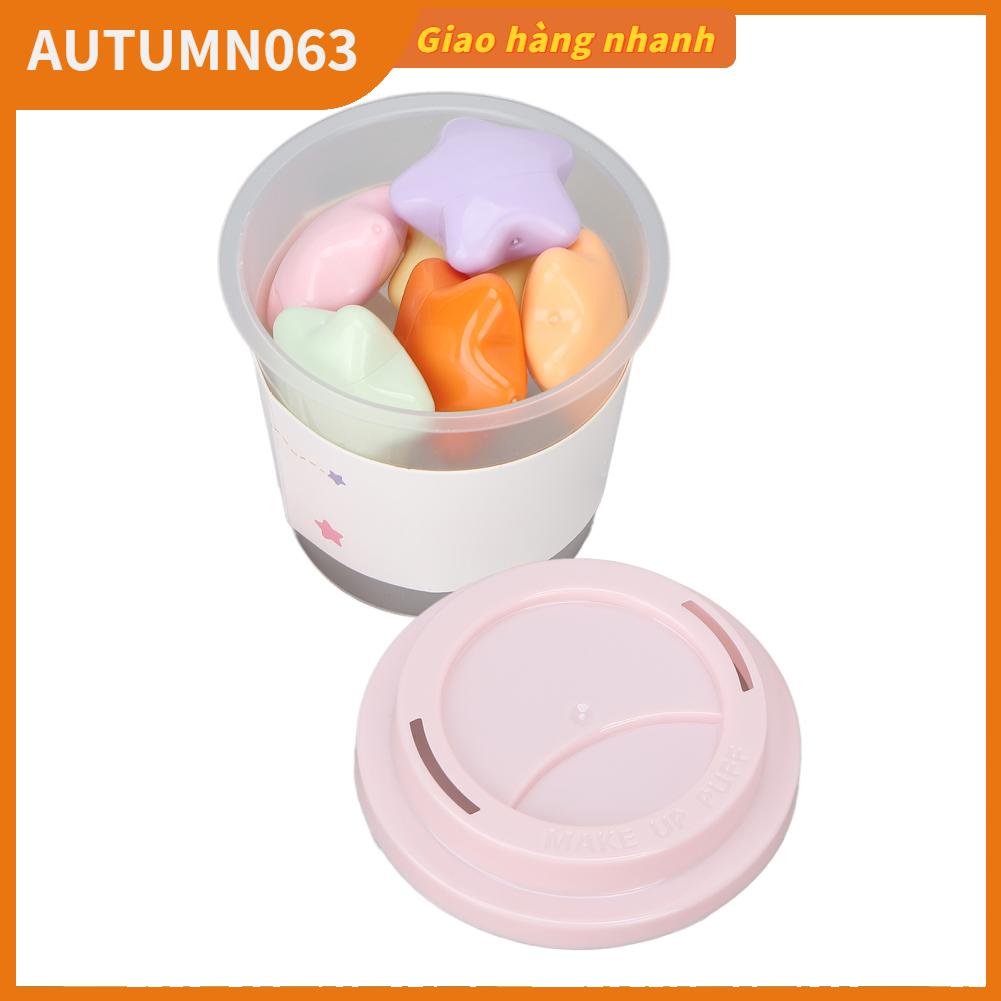 6 Cái Son Môi Mini Matte Dưỡng Ẩm Lâu Dài Không Dính Hình Ngôi Sao Xách Tay 1g Autumn063