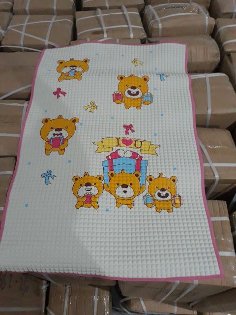 Chiếu cao su hơi chống thấm, thông thoáng cho bé (60x90cm)- Nhiều mẫu