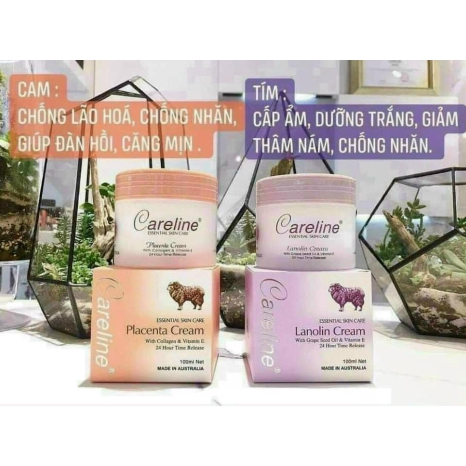 Kem nhau thai cừu tím Lanolin Healthycare cấp ẩm cho da 100g