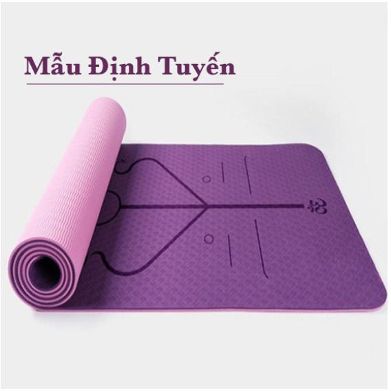 [FREESHIP❤️]Thảm tập YOGA Định Tuyến_thảm tập GYM TPE 2 lớp siêu bền 6mm và 8mm Chuyên Cho Phòng Tập