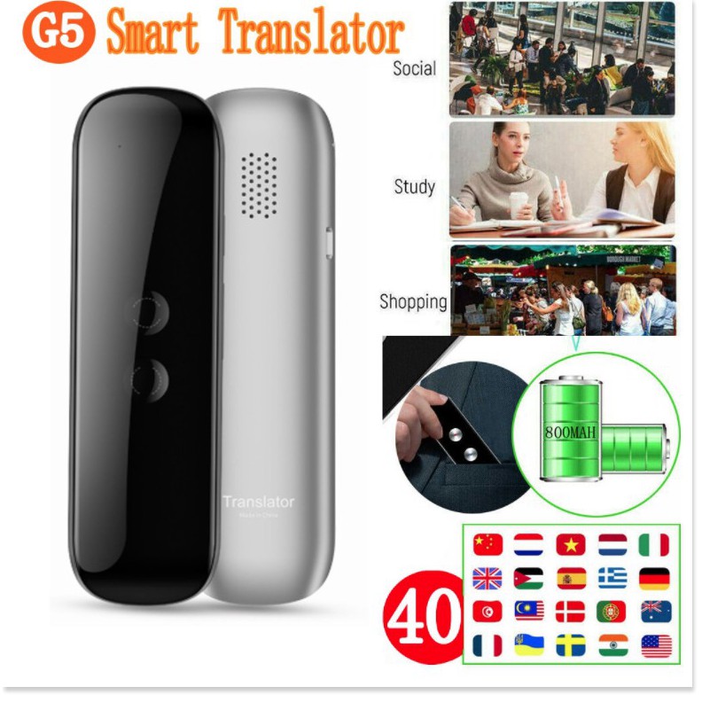 Máy Phiên Dịch Cầm Tay Translaty 40 Languages Smart Translator Instant  Voice | Shopee Việt Nam