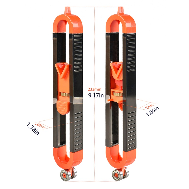 Thước Đo Đường Viền Bút Chì Tạo Khối Màu Đen / Đỏ / Vàng