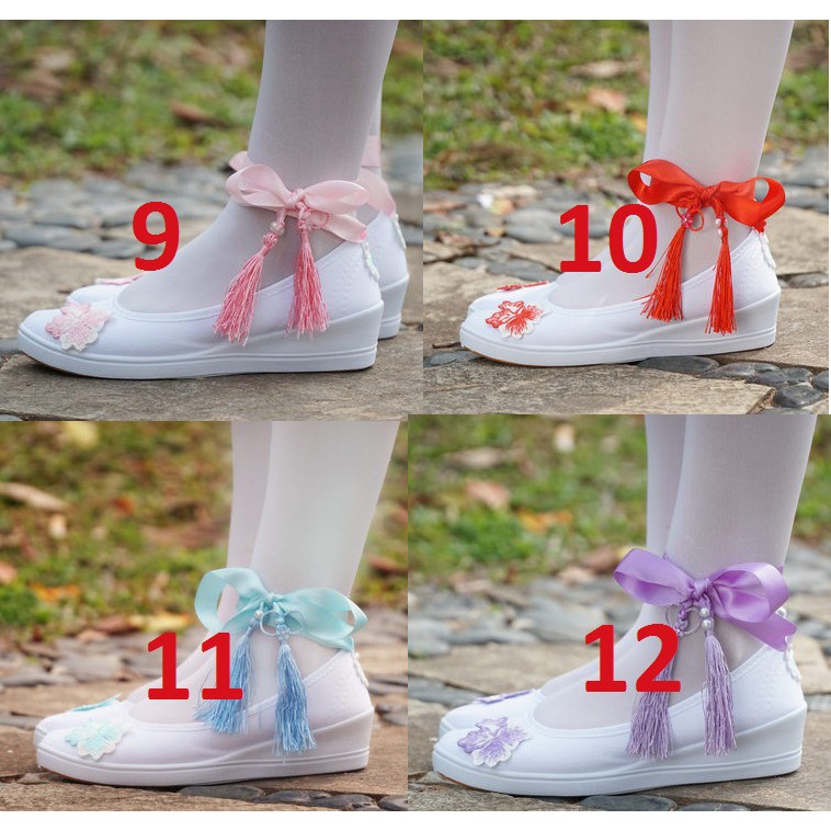 [Order] Giày nữ phong cách cổ trang buộc dây cổ chân cực đẹp ( có ảnh thật cuối) | BigBuy360 - bigbuy360.vn