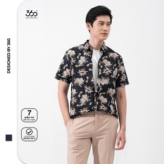 Áo sơ mi nam 360 BOUTIQUE ngắn tay họa tiết - SHNTK218-8