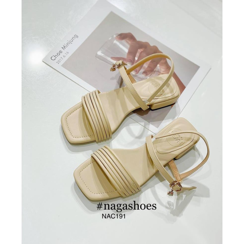 HoT GIÀY CAO GÓT NAGASHOES QUAI ĐAN 2CM NAC191
