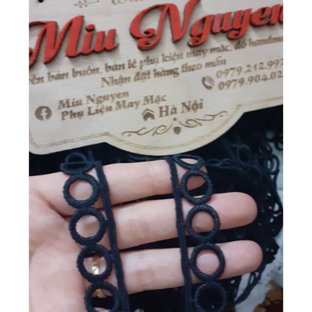 Ren chỉ đen bản 2cm