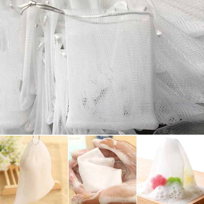 Túi lưới PE mềm đựng xà phòng tắm tiện lợi