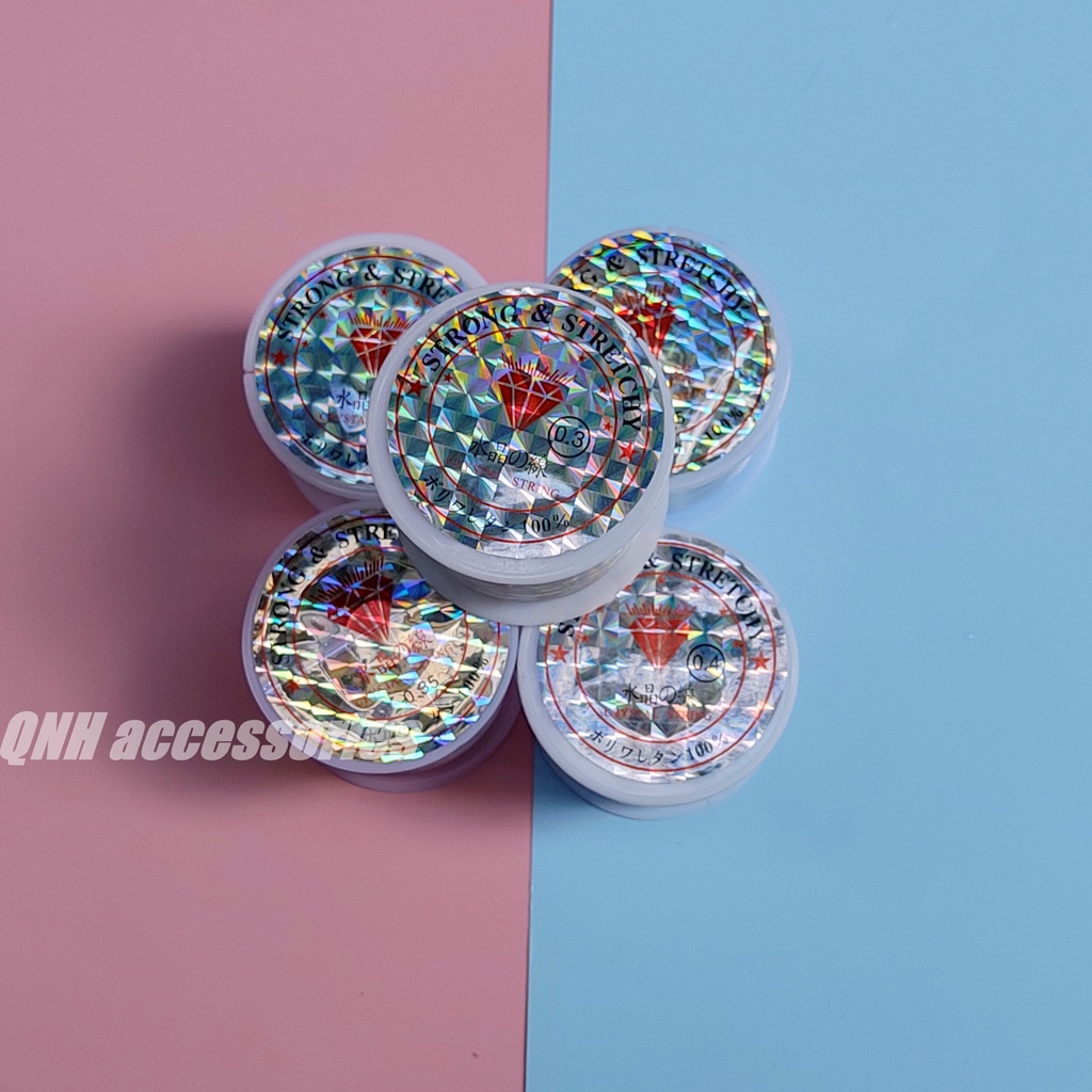 Dây cước nylon không co giãn dùng làm trang sức thủ công DIY, dây cước câu cá nhiều kích cỡ