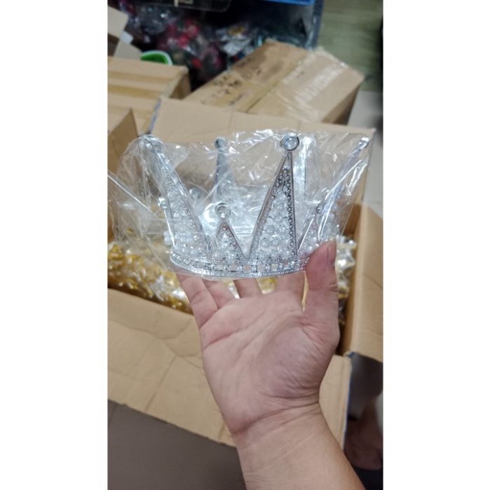 dụng cụ trang trí bánh kem [FREESHIP❤️] Vương miện Nhọn lớn nhựa đẹp