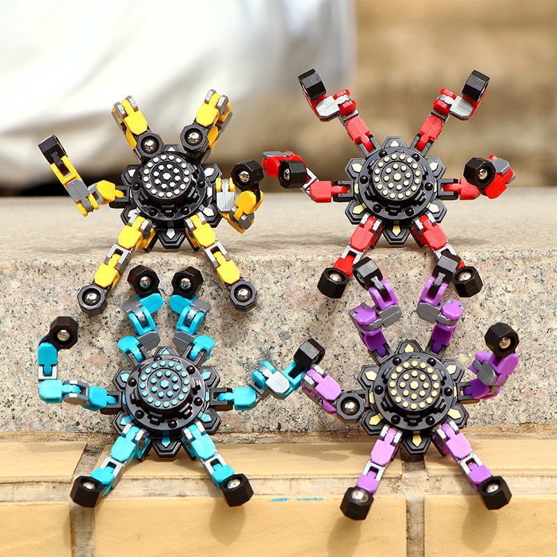Con Quay Đồ Chơi Spinner MàU Đen, GiúP GiảM Stress