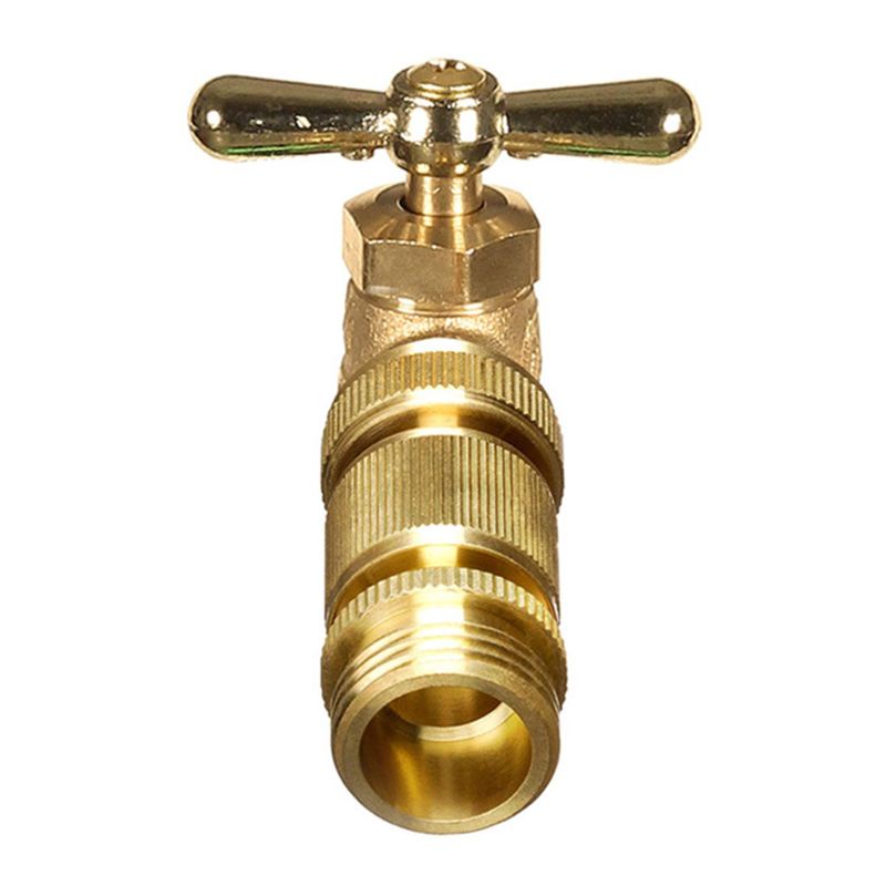 1 Bộ Đầu Nối Ống Nước Tưới Vườn Bằng Đồng Thau 3 / 4 ''