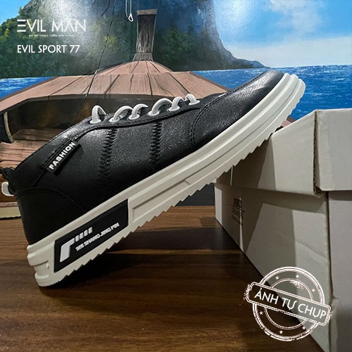 Giày thể thao, Giày sneaker nam EVIL SPORT 77 2 màu Trắng và Đen