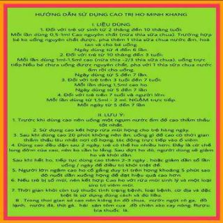 Cao ho minh khang CHÍNH HÃNG 100%