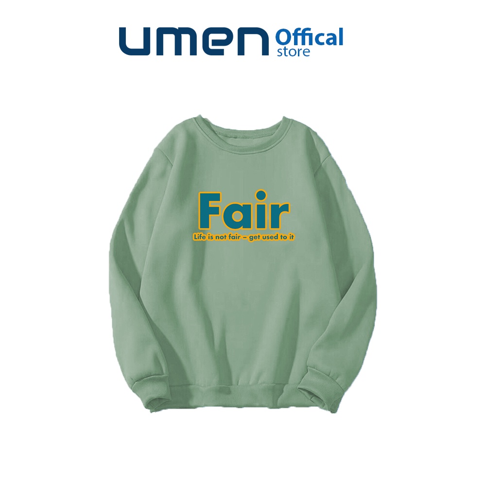 [Mã 12FASHIONSALE1 giảm 10K đơn 50K] Áo Sweater nam nữ Unisex form rộng, vải nỉ dày dặn, phong cách oversize Fair | BigBuy360 - bigbuy360.vn