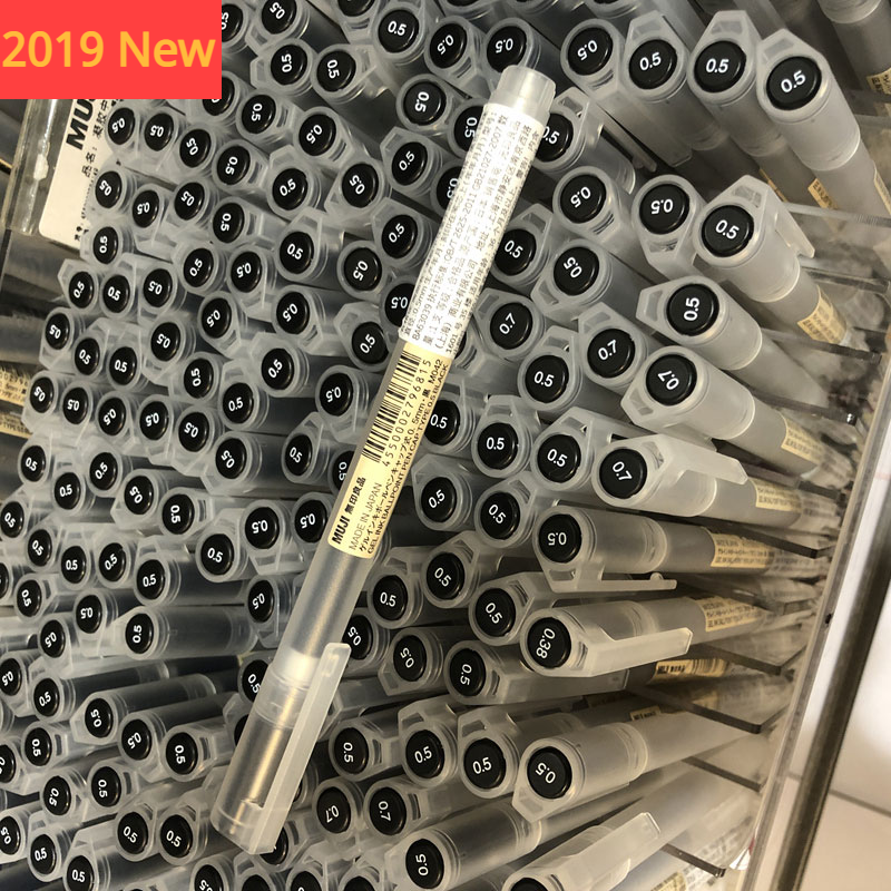 Bút Bi Mực Đen 100% Muji Phiên Bản 2019