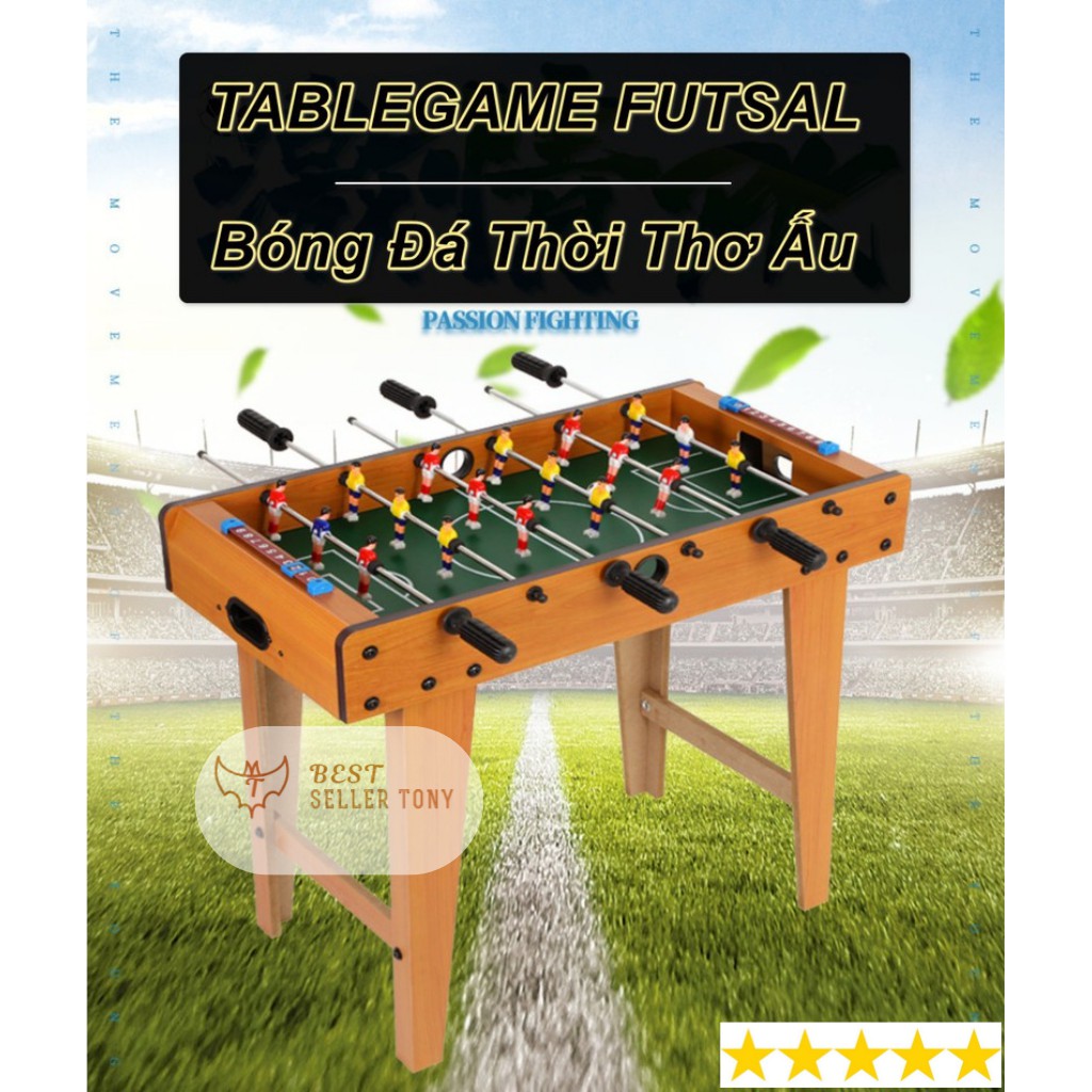 Bàn bóng đá gỗ - Bàn bi lắc cỡ lớn cực kì cao cấp Table Top Football