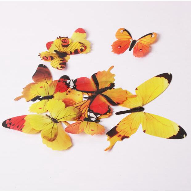 Bộ 12 Con Bướm 3D Dán Tường