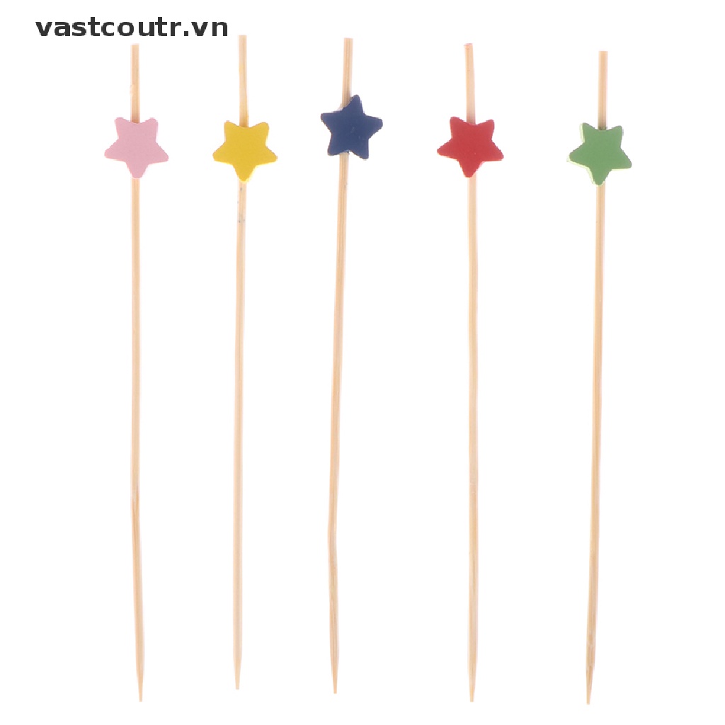Set 100 Que Tre Xiên Trái Cây / Thức Ăn Tiện Dụng