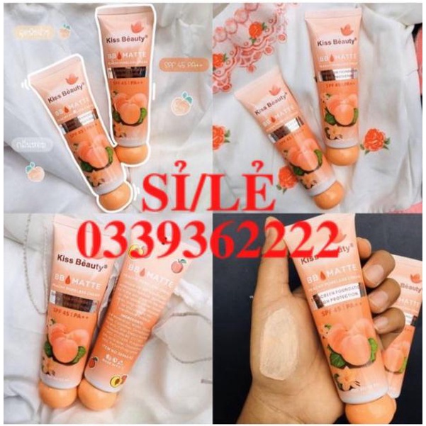 [ CHÍNH HÃNG ] Kem nền che khuyết điểm chống nắng SPF 45/PA+++ Kiss Beauty Pore BB Matte Senabeauty  HAIANHSHOP