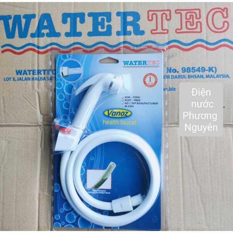 Vòi xịt vệ sinh nhựa ABS hiệu WATERTEC nhập khẩu MALAYSIA - Mã WT001R