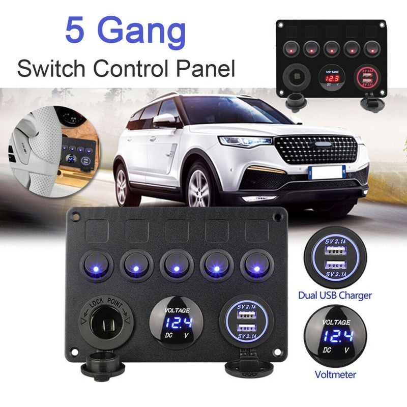 Ổ Cắm Công Tắc Bật / Tắt Kèm Vôn Kế Kỹ Thuật Số