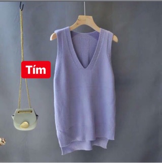 [ Sẵn ] Áo Gile Len Trơn Vintage ( Có ảnh thật )