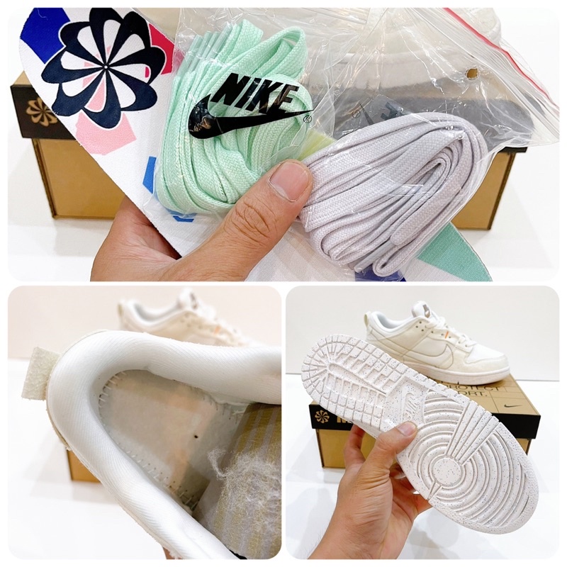 Giày SB Dunk Low Disrupt 2 Pale Ivory màu kem - Bản cao cấp Fullbox và phụ kiện