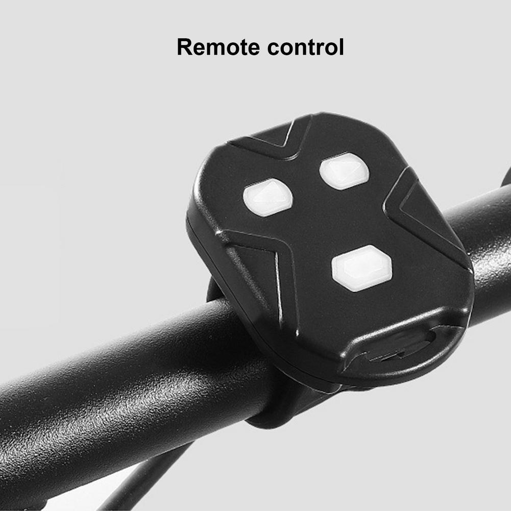 Đèn Tín Hiệu Gắn Đuôi Xe Đạp Leo Núi Có Còi USB Tiện Dụng