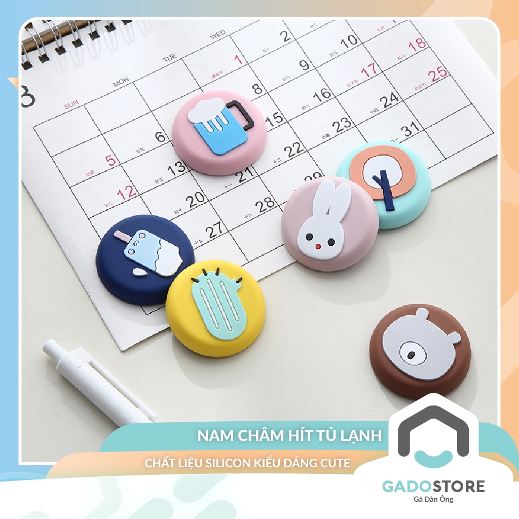 Miếng nam châm dán tủ lạnh cute làm đồ trang trí hoặc dính các tờ giấy note nhắc nhở